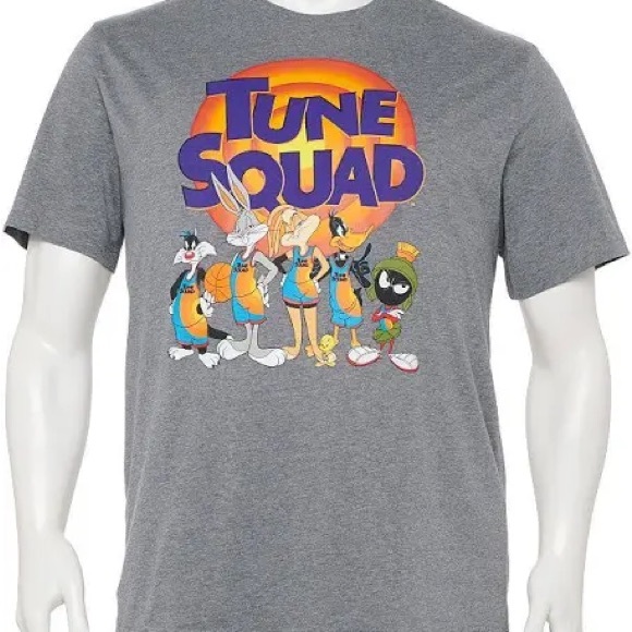 NWT Looney Tunes - Tune Squad Graphic Tee Heather Grey Men's Size L - Picture 6 of 6